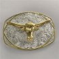 Fashion Silver Golden Bull Head Cowboy Belt Buckle For Western Men Cowgirl Women