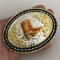 Gold Boots Western Cowboys Belt Buckle Fashion Men Luxury Buckles For 4cm Belts