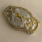 Gold Running Horse Western Cowboy Belt Buckle For Cool Men