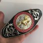 Large Size Gold Running Horse Luxury Belt Buckle Fit 4cm Wide Belt