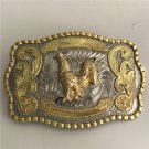 Luxury Gold Chicken Animal Belt Buckle For Western Cowboy Men