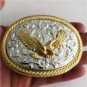 Luxury Gold Fly Eagle Belt Buckle For Western Cowboy Men