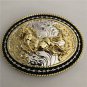 Luxury Gold Running Horse Cowboy Belt Buckle Hebillas Para Cinturones Hombre