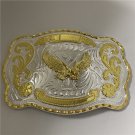 Luxury Golden Fly Eagle Cowboys Belt Buckle For Fashion Men Fit 4cm Wide Belt