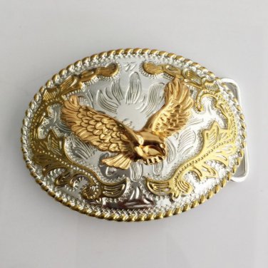 Luxury Golden Fly Eagle Western Cowboy Belt Buckle For Cool Men Cowgirl Women