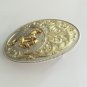 Luxury Golden Horse Flower Pattern Western Cowboy Belt Buckle For Cool Men