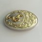 Luxury Golden Horse Flower Pattern Western Cowboy Belt Buckle For Cool Men