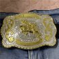 Luxury Golden Rodeo Bull Rider Large Size Western Cowboy Belt Buckle