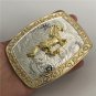 Luxury Golden Running Horse Belt Buckle Fit 4cm Wideth Belt Accessories