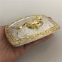 Luxury Golden Running Horse Belt Buckle Fit 4cm Wideth Belt Accessories