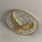 Silver Flower Gold Eagle Western Cowboy Belt Buckle For Cool Men