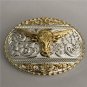Silver Gold Bull Head Cowboy Belt Buckle For Fashion Men