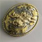 Western Golden Bull Rider Cowboy Belt Buckle Fit 4cm Wide Belt Jeans Accessories
