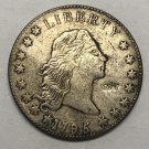 1795 United States Flowing Hair One Dollar Silver Plated Exact Copy Coin