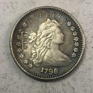 1798 United States 1 Dime Draped Bust Dime Heraldic Eagle Copy Coin