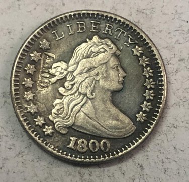 1800 United States 1 Dime Draped Bust Dime Heraldic Eagle Copy Coin