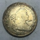 1801 United States Draped Bust One Dollar Silver Plated Exact Copy Coin