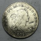 1802 United States Draped Bust One Dollar Silver Plated Coin Exact Copy Coin