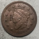 1831 United States Braided Hair Large One Cent Copy Coin
