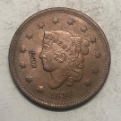 1836 United States Braided Hair Large One Cent Copy Coin
