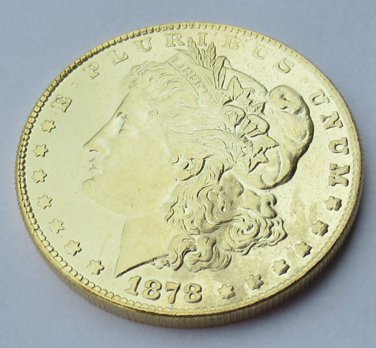 1878-CC United States Morgan One Dollar Gold Plated Copy Coin
