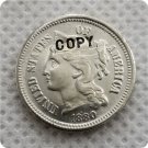 1880 US 3C Three Cent Nickel Copy Coin