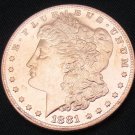 1881-O United States Morgan One Dollar Copper Copy Coin