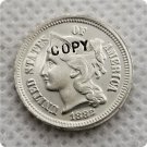 1882 US 3C Three Cent Nickel Copy Coin