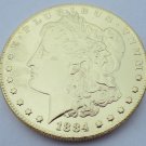 1884-CC United States Morgan One Dollar Gold Plated Copy Coin