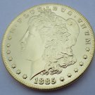 1885-CC United States Morgan One Dollar Gold Plated Copy Coin
