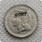 1888 US 3C Three Cent Nickel Copy Coin