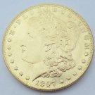 1897 United States Morgan One Dollar Gold Plated Copy Coin