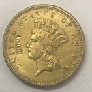 United Stated 1888 Liberty Head Three Dollars Gold Copy Coin