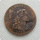 US 1793 Flowing Hair Liberty Capped Large Cent Copy Coin  For Collection