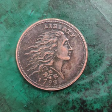 US 1793 Strawberry Leaf One Cent Copy Coin