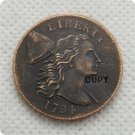 US 1794 Flowing Hair Liberty Capped Large Cent Copy Coin  For Collection