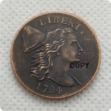 US 1794 Flowing Hair Liberty Capped Large Cent Copy Coin  For Collection