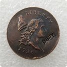 US 1796 Flowing Hair Half Cent Copy Coin  For Collection