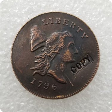 US 1796 Flowing Hair Half Cent Copy Coin  For Collection