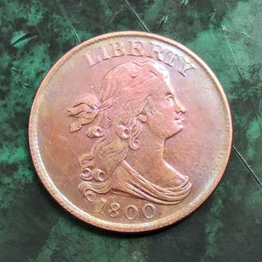 US 1800 Draped Bust Half Cent Copy Coin