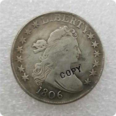 US 1806 Draped Bust Half Dollar 50 Cents 1/2 Dollar Copy Coin  For Collection