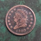 US 1809 Classic Head Large One Cents Copy Coin