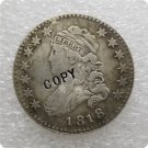 US 1818 Capped Bust Liberty Cap Quarters With Motto 25 Cents Copy Coin  For Collection