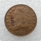 US 1826 Classic Head Half Cent Copy Coin  For Collection