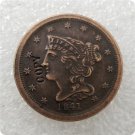US 1841 Braided Hair Half Cent Copy Coin  For Collection