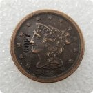 US 1846 Braided Hair Half Cent Copy Coin  For Collection