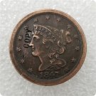US 1847 Braided Hair Half Cent Copy Coin  For Collection