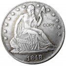 US 1848 Seated Liberty Half Dollars Copy Coin