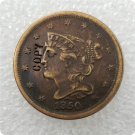 US 1850 Braided Hair Half Cent Copy Coin  For Collection