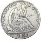 US 1850 Seated Liberty Half Dollars Copy Coin